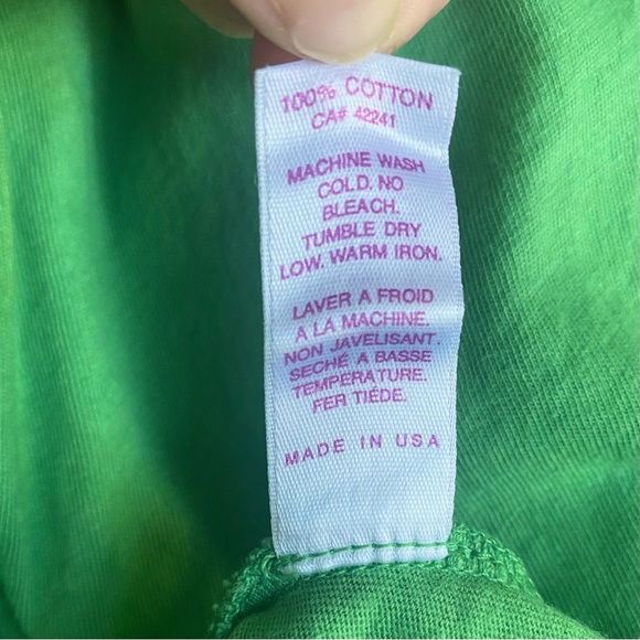 EUC Anthropologie Velvet by Graham & Spencer Green Cotton Summer Dress Size SP - Picture 6 of 6